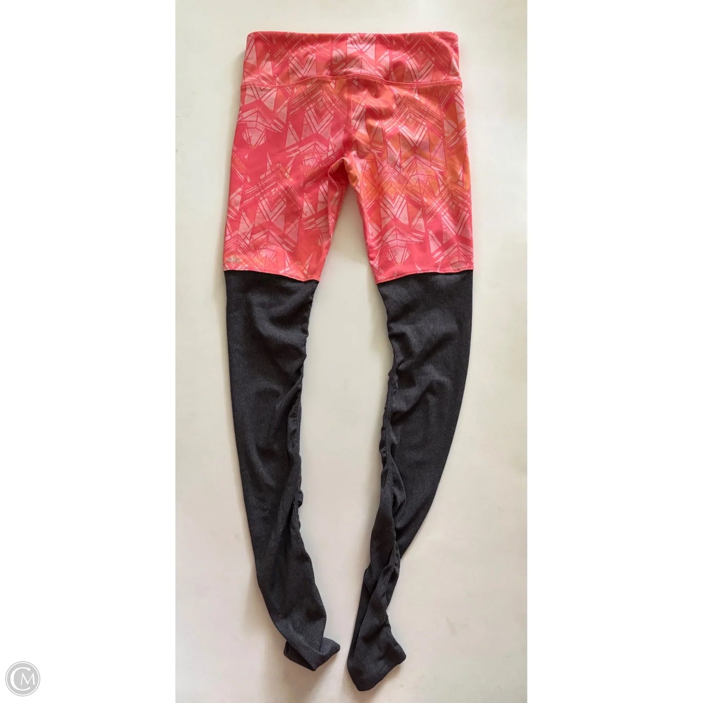 Athletic Leggings By Alo In Orange, Size: M