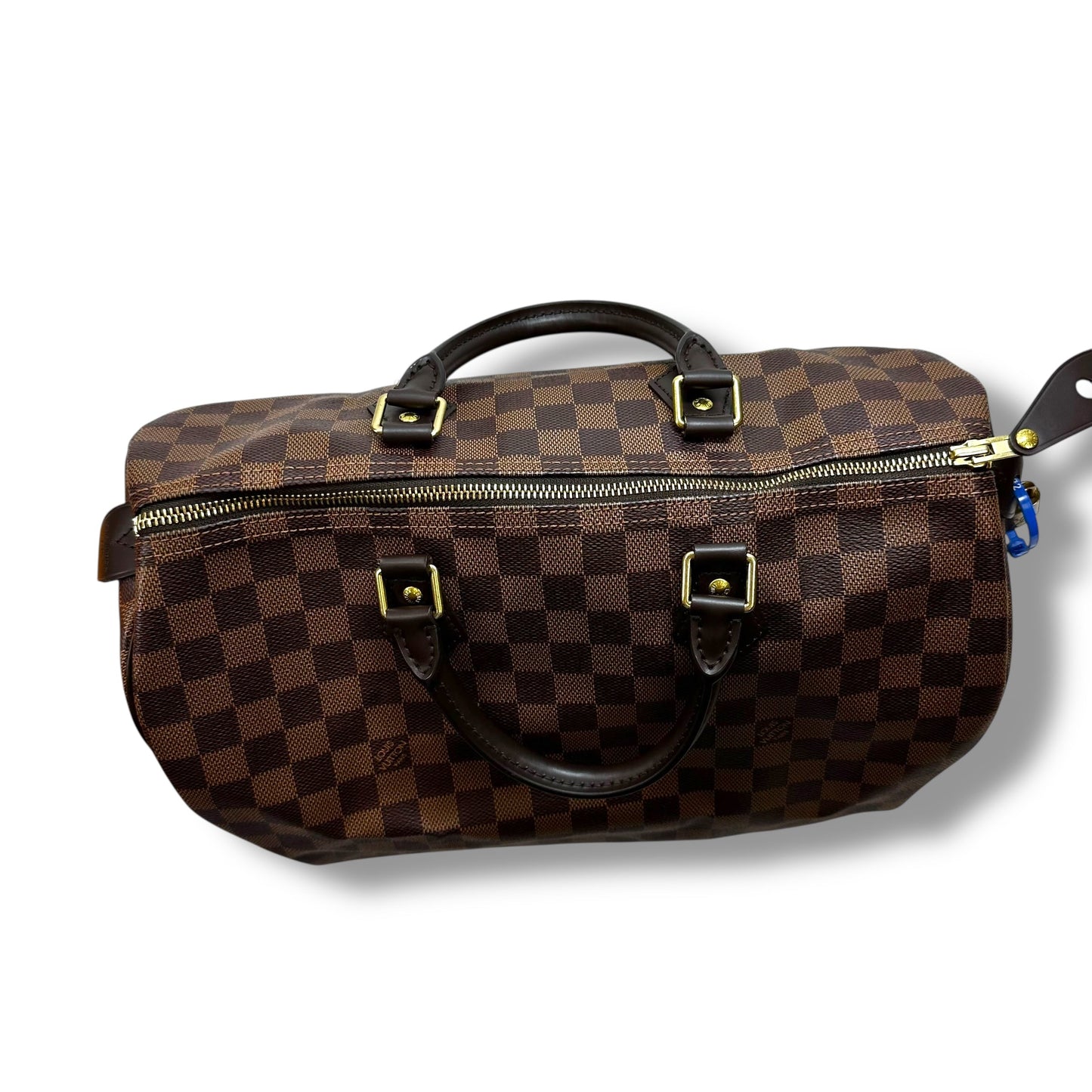 Speedy 35 Handbag Luxury Designer By Louis Vuitton, Size: Medium