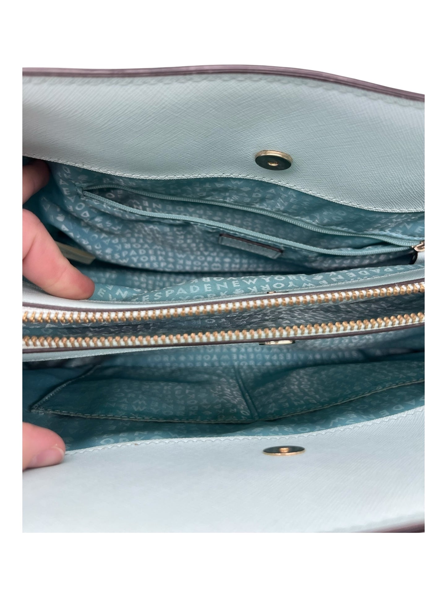 Handbag Designer By Kate Spade In Blue, Size:Large