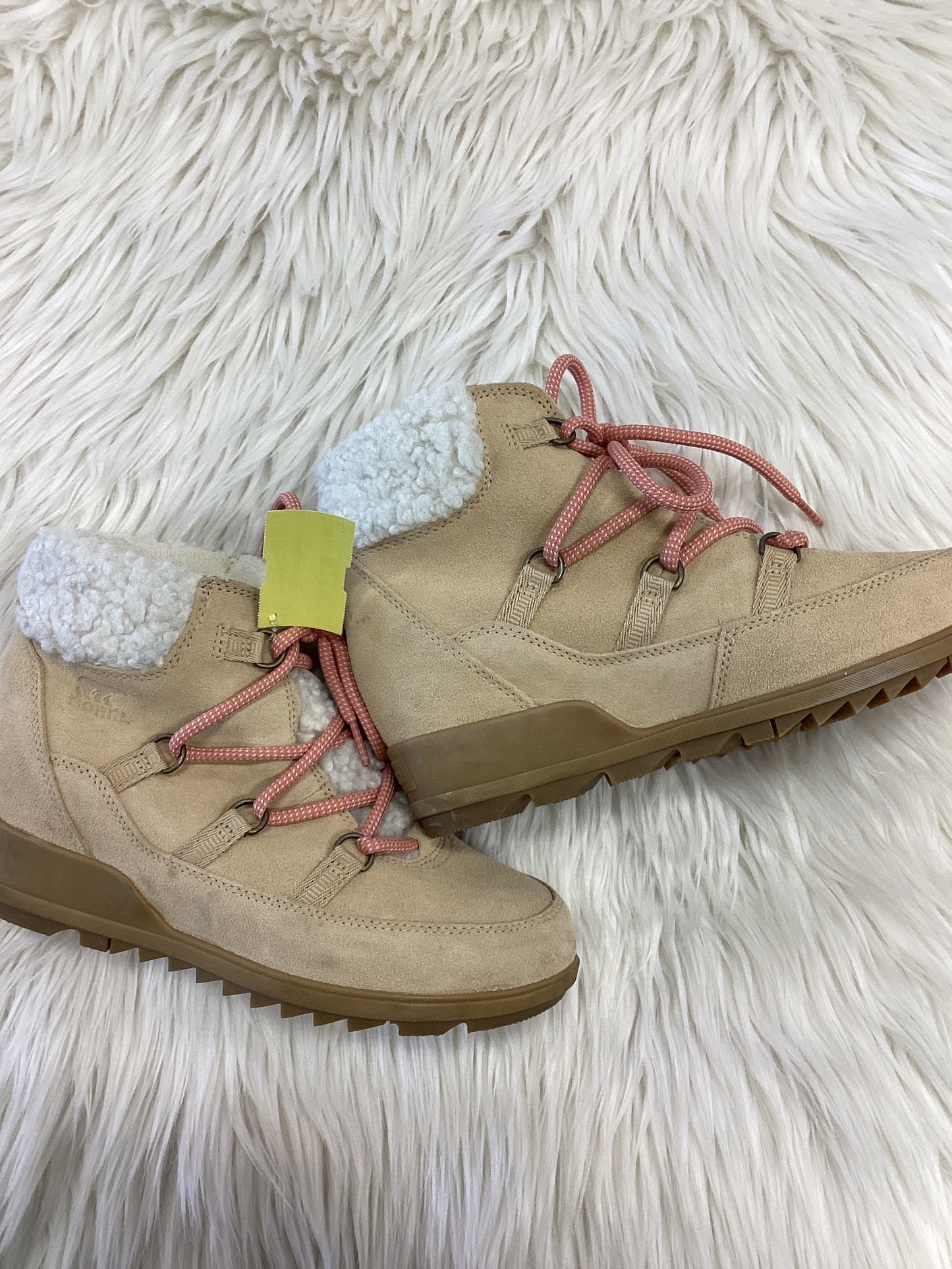 Boots Ankle Flats By Sorel In Tan, Size:8.5