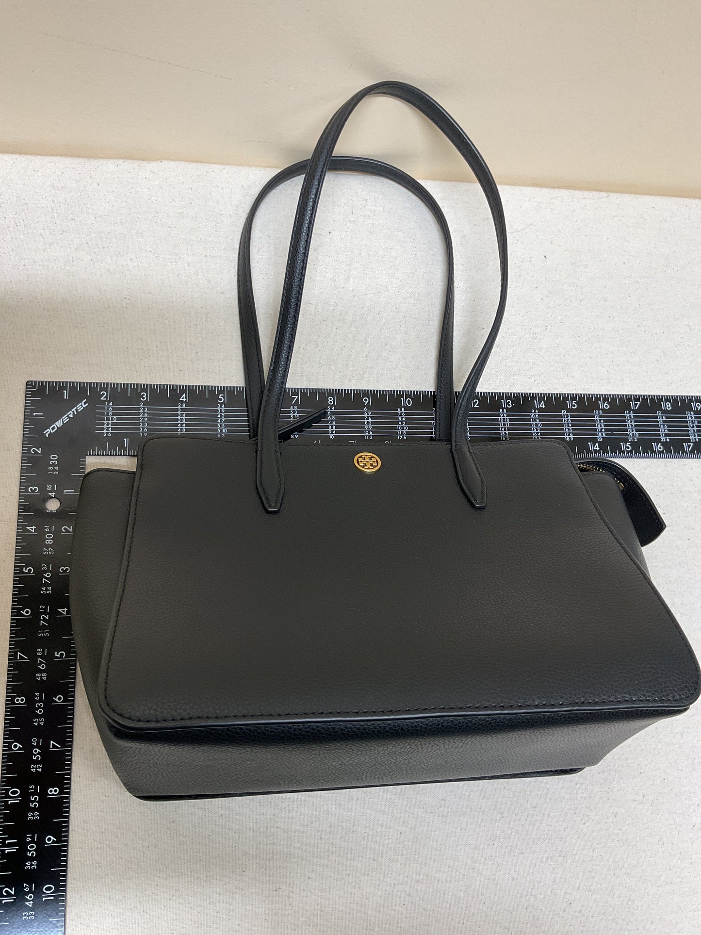 Handbag Designer By Tory Burch In Black, Size:Medium