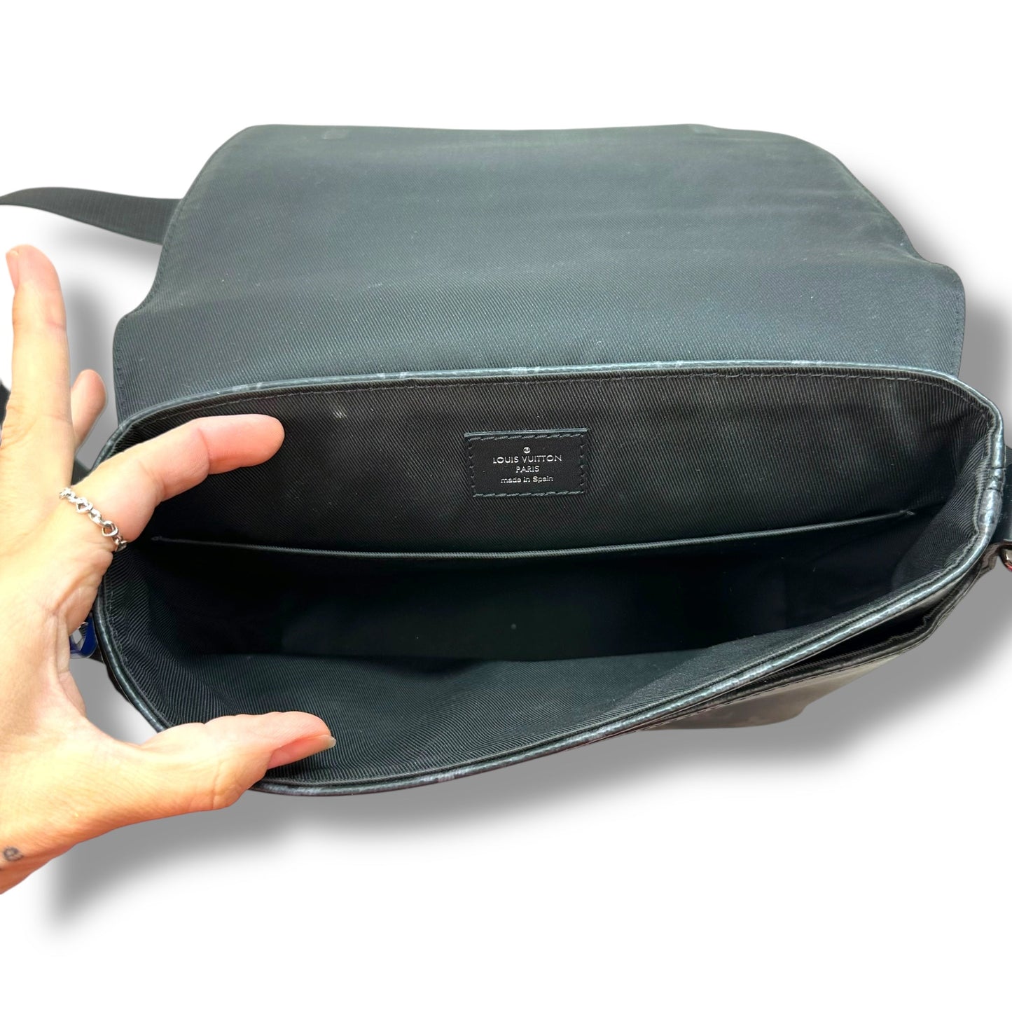 District PM Monogram Eclipse Crossbody Luxury Designer By Louis Vuitton, Size: Medium