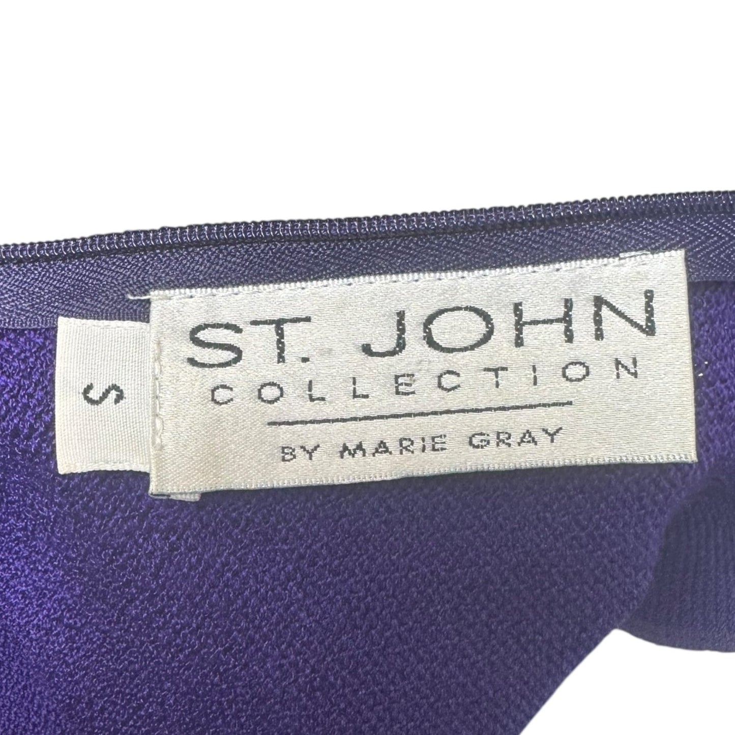 Jacket Luxury Designer By St John Collection In Purple, Size: 6