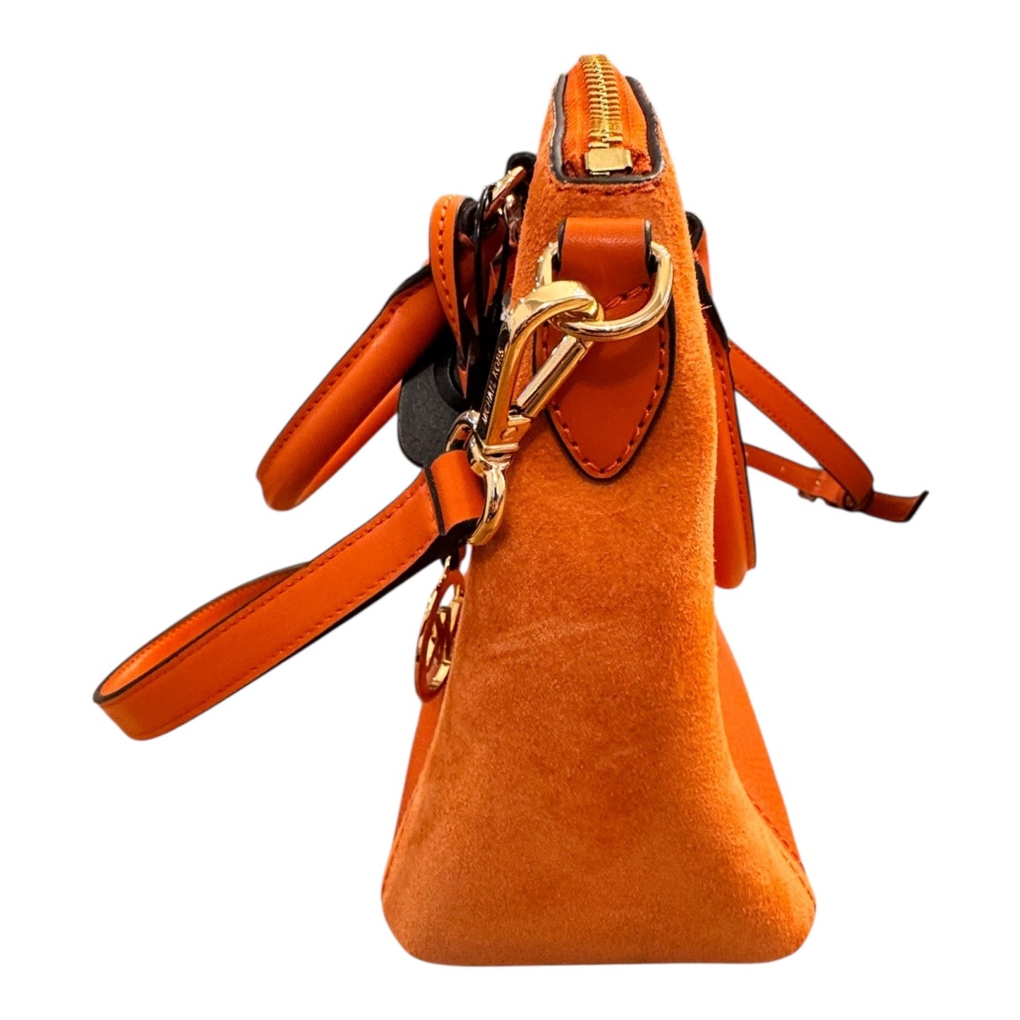 Handbag Designer By Michael Kors In Orange, Size:Medium
