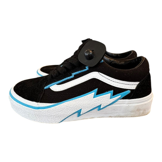 Shoes Sneakers By Vans In Black & Blue, Size:7