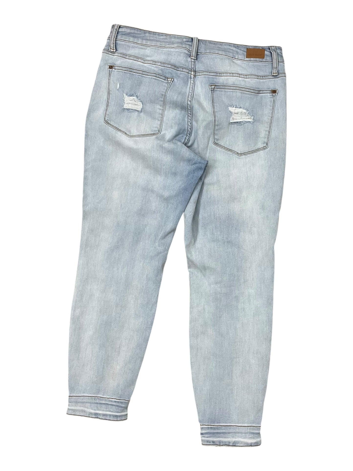 Jeans Skinny By Judy Blue In Blue Denim, Size:14