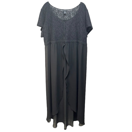 Lace Chiffon Maxi Top By Torrid In Black, Size: 4X