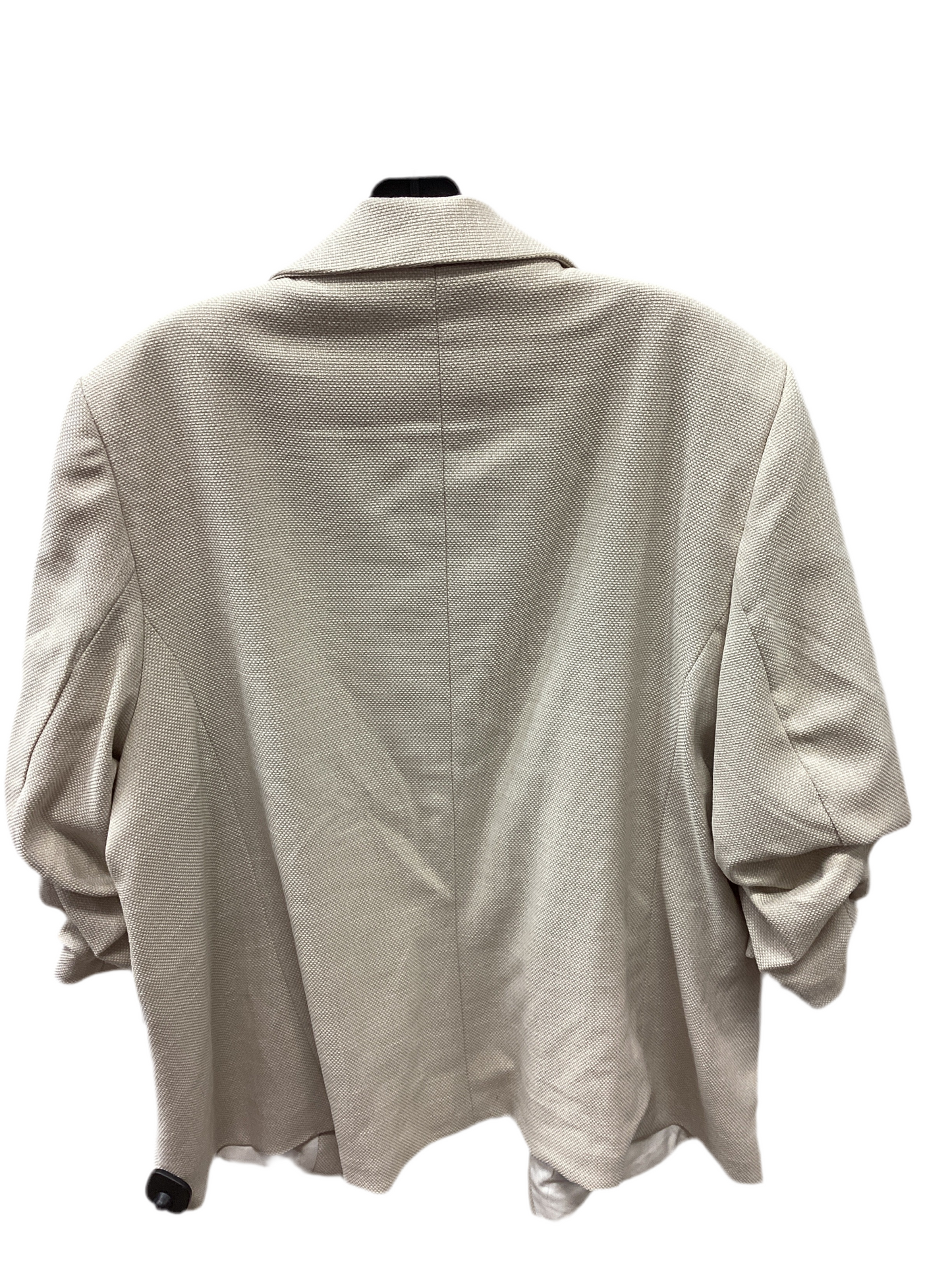 Blazer By H&M In Cream, Size:1X