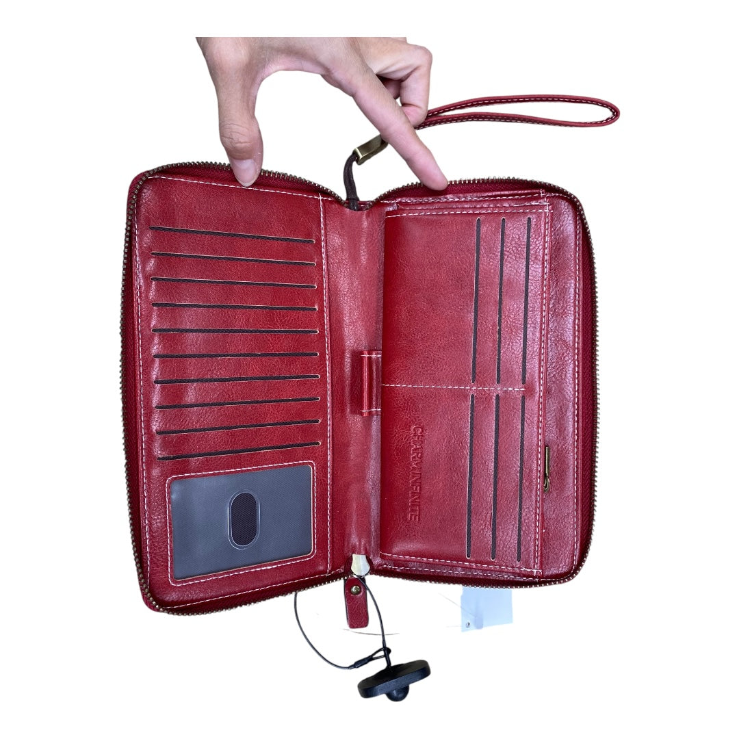 Wallet By Clothes Mentor In Red, Size:Large