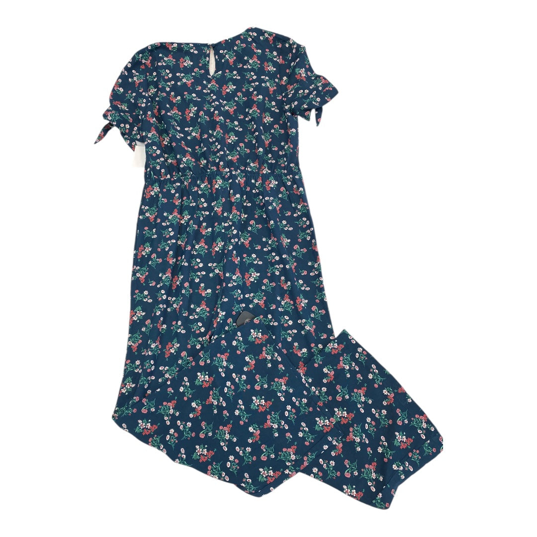 Jumpsuit By Blu Pepper In Floral Print, Size:L