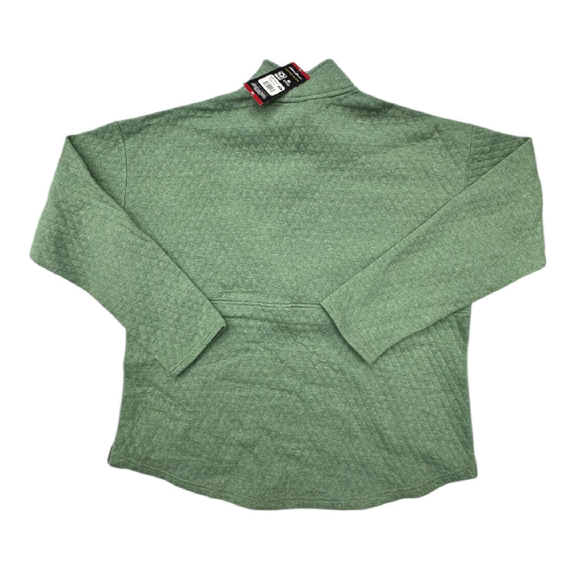 Athletic Top Ls Collar By Eddie Bauer In Green, Size:Xl
