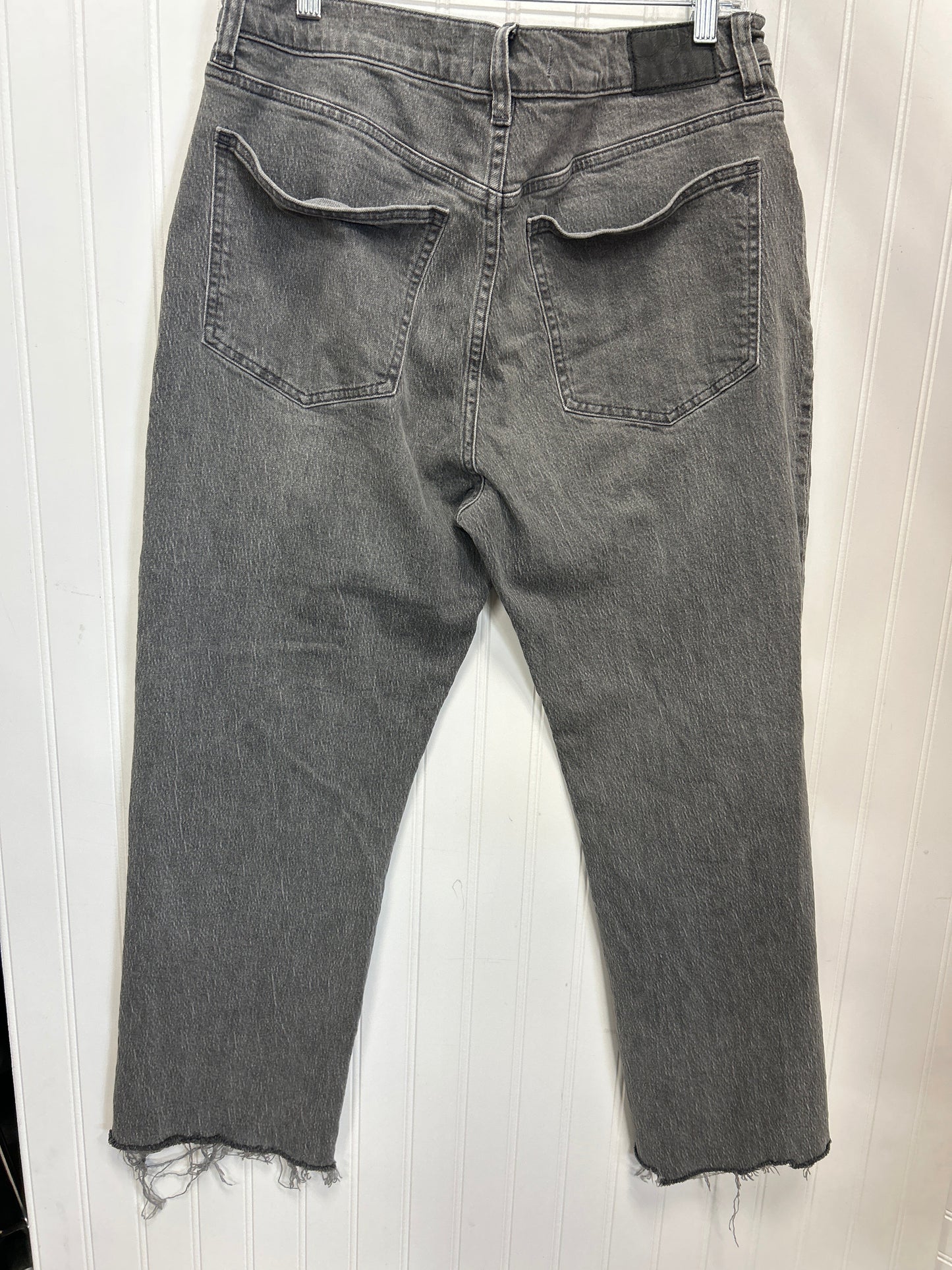 Jeans Wide Leg By Madewell In Grey Denim, Size:10