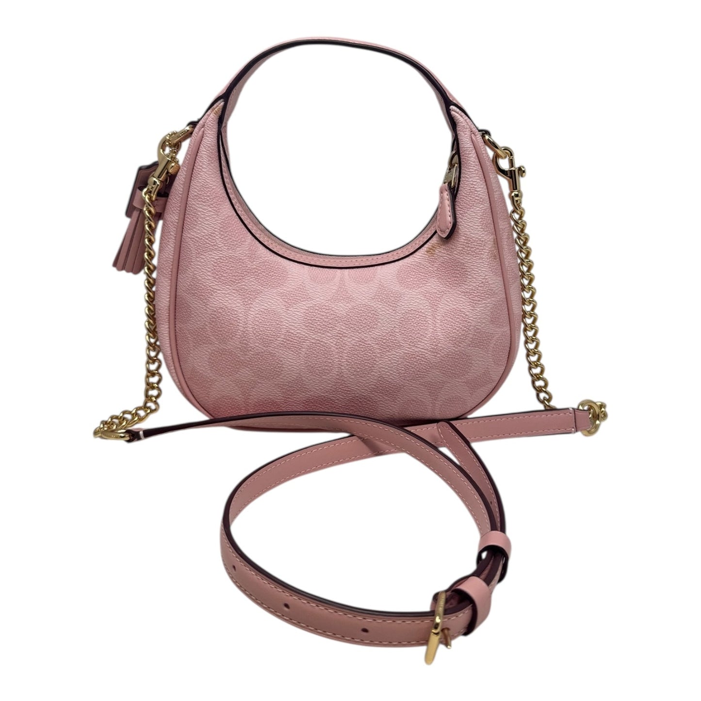 Mini Carmen Crossbody Handbag Leather By Coach, Size: Small AS IS