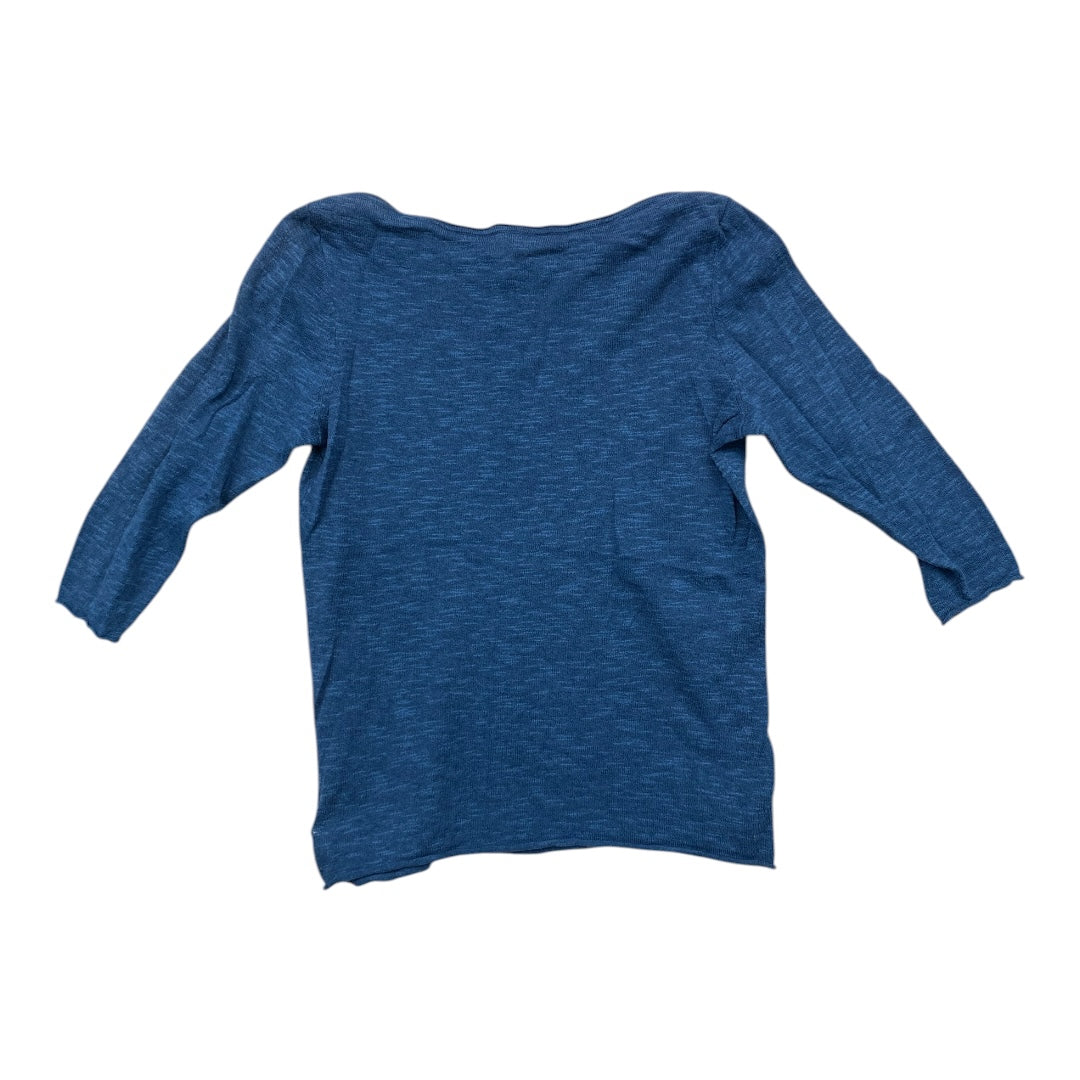 Sweater Designer By Eileen Fisher In Blue, Size:M
