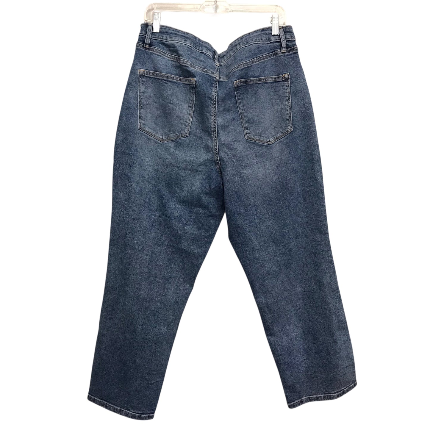 Jeans Straight By Sonoma In Blue Denim, Size:18