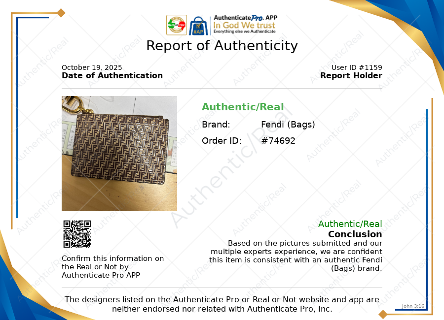 Id/card Holder Luxury Designer By Fendi