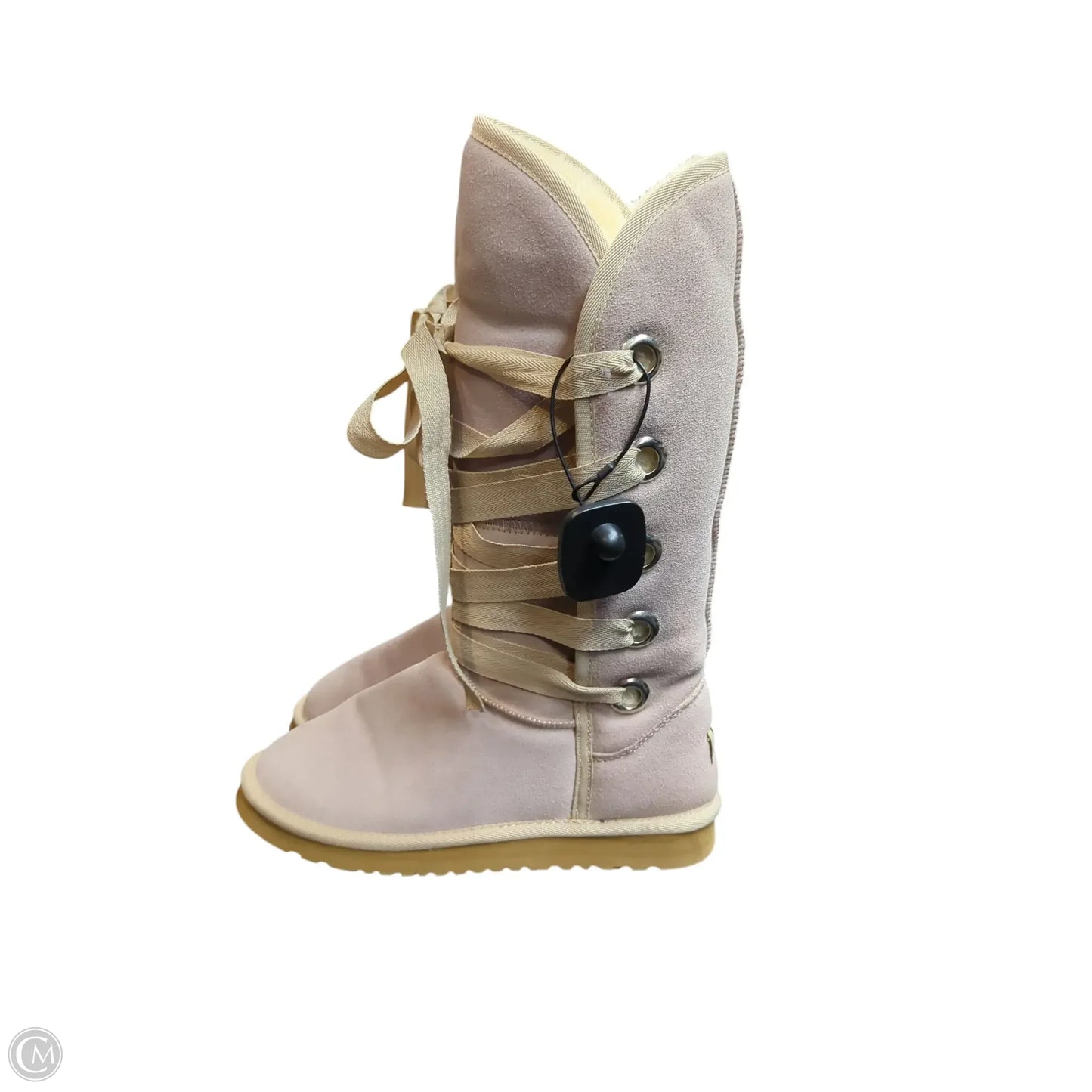 Boots Designer By Ugg In Grey, Size: 9