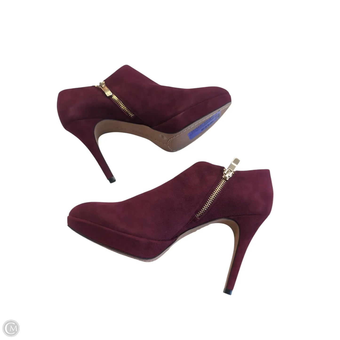 Boots Ankle Heels By Vince Camuto In Red, Size: 8.5