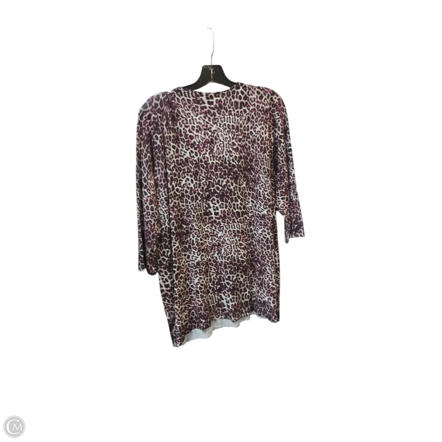 Sweater By Roz And Ali In Animal Print, Size: 2x
