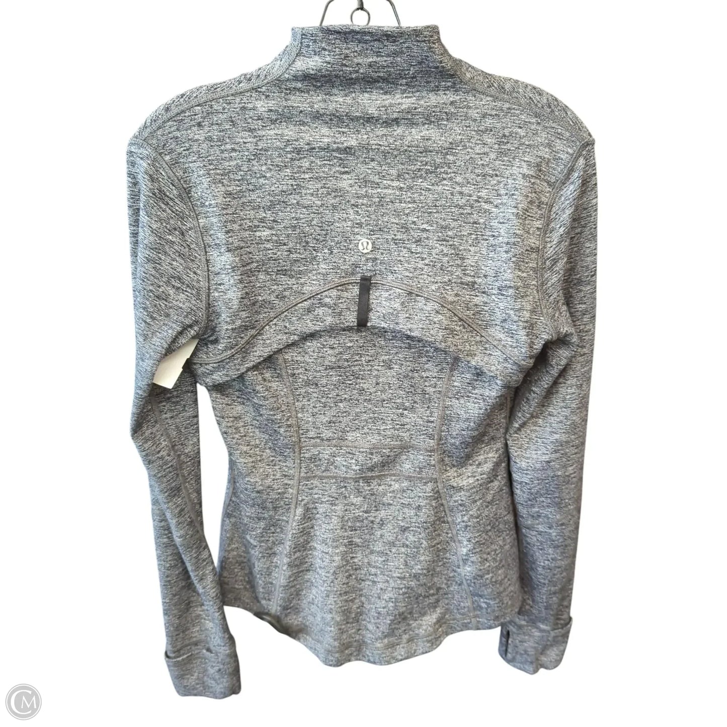 Athletic Jacket By Lululemon In Grey, Size: 8