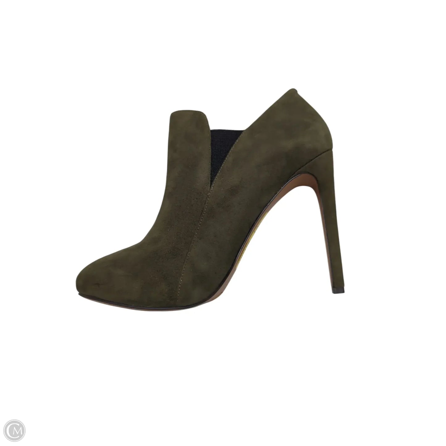 Boots Ankle Heels By Nine West In Green, Size: 10