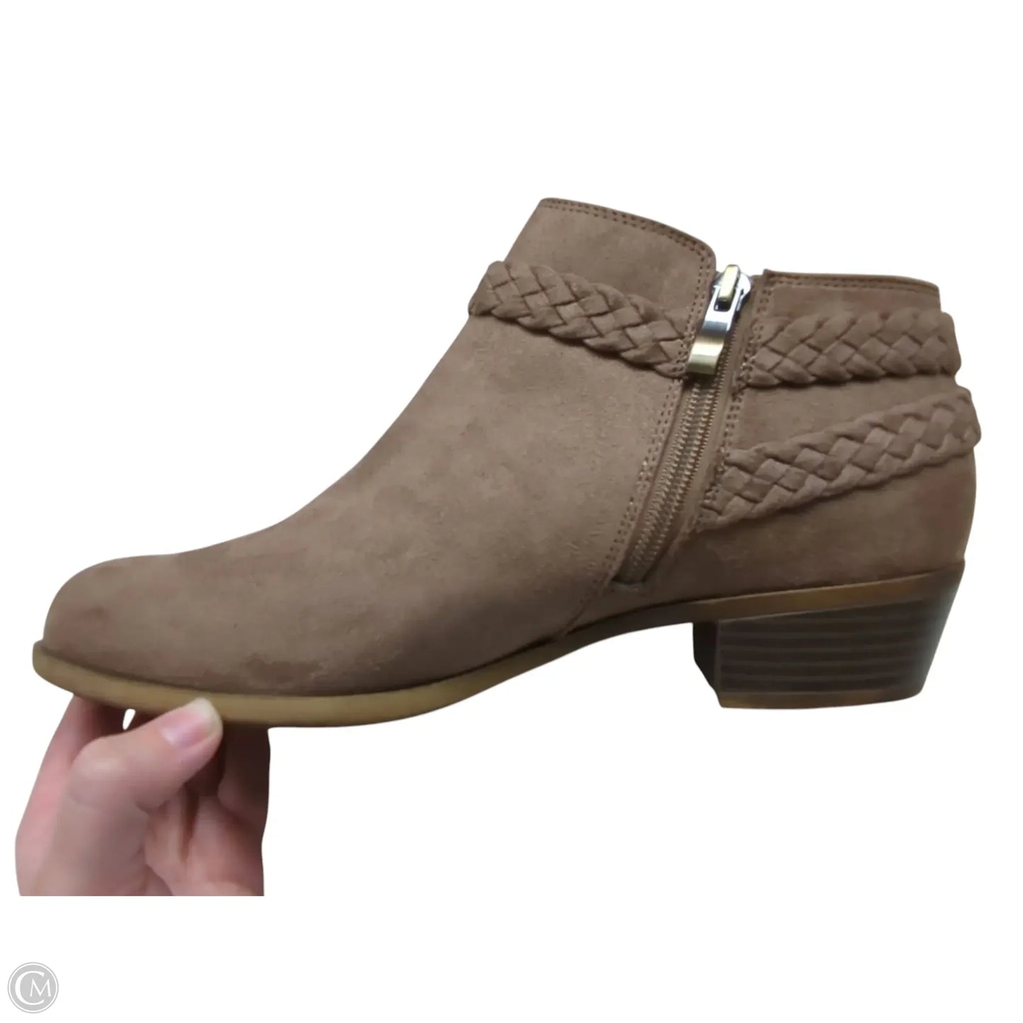 Boots Ankle Flats By Life Stride In Brown, Size: 10