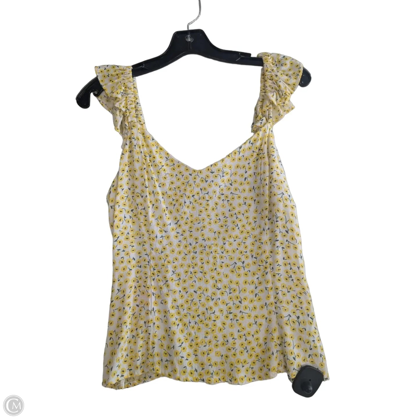 Tank Top By H&m In Yellow, Size: M
