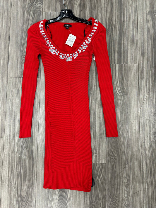 Dress Casual Midi By Versona In Red, Size: S