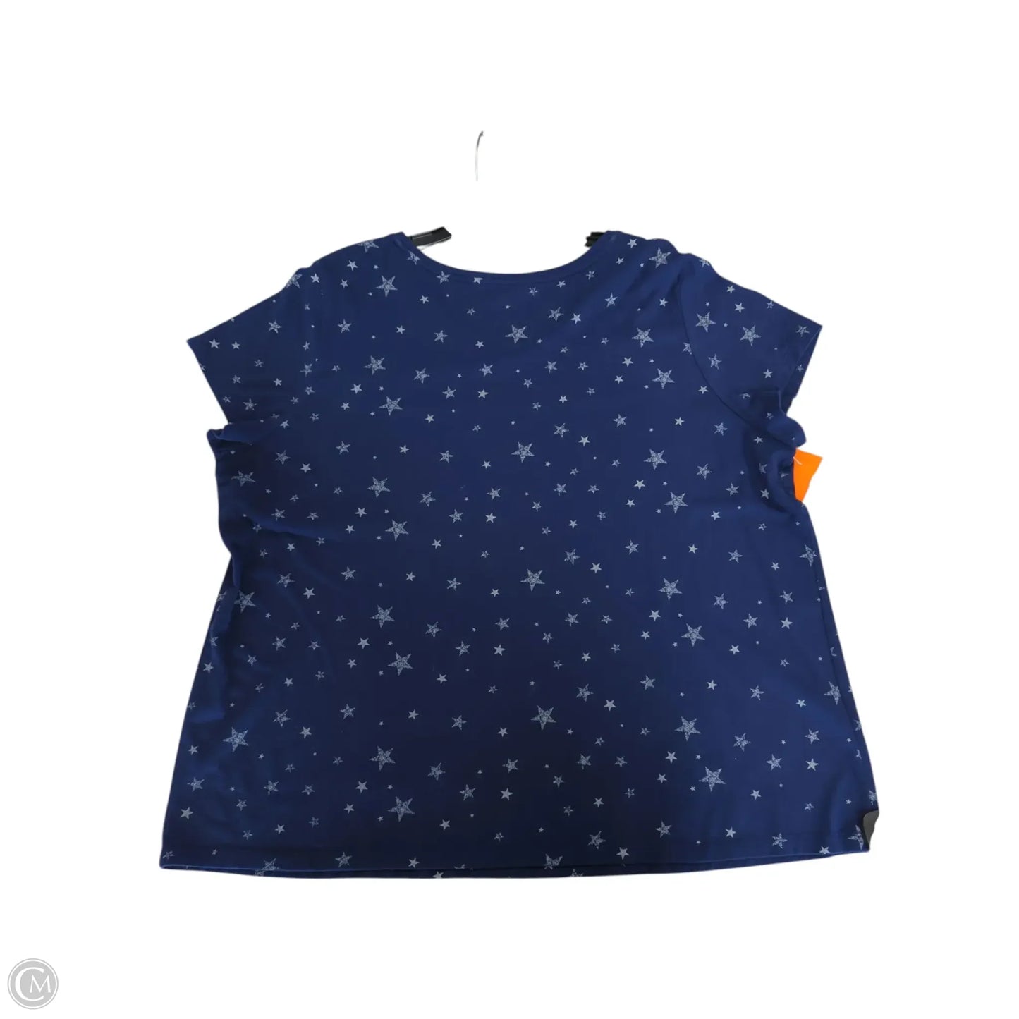 Top Short Sleeve By St Johns Bay In Blue, Size: 3x