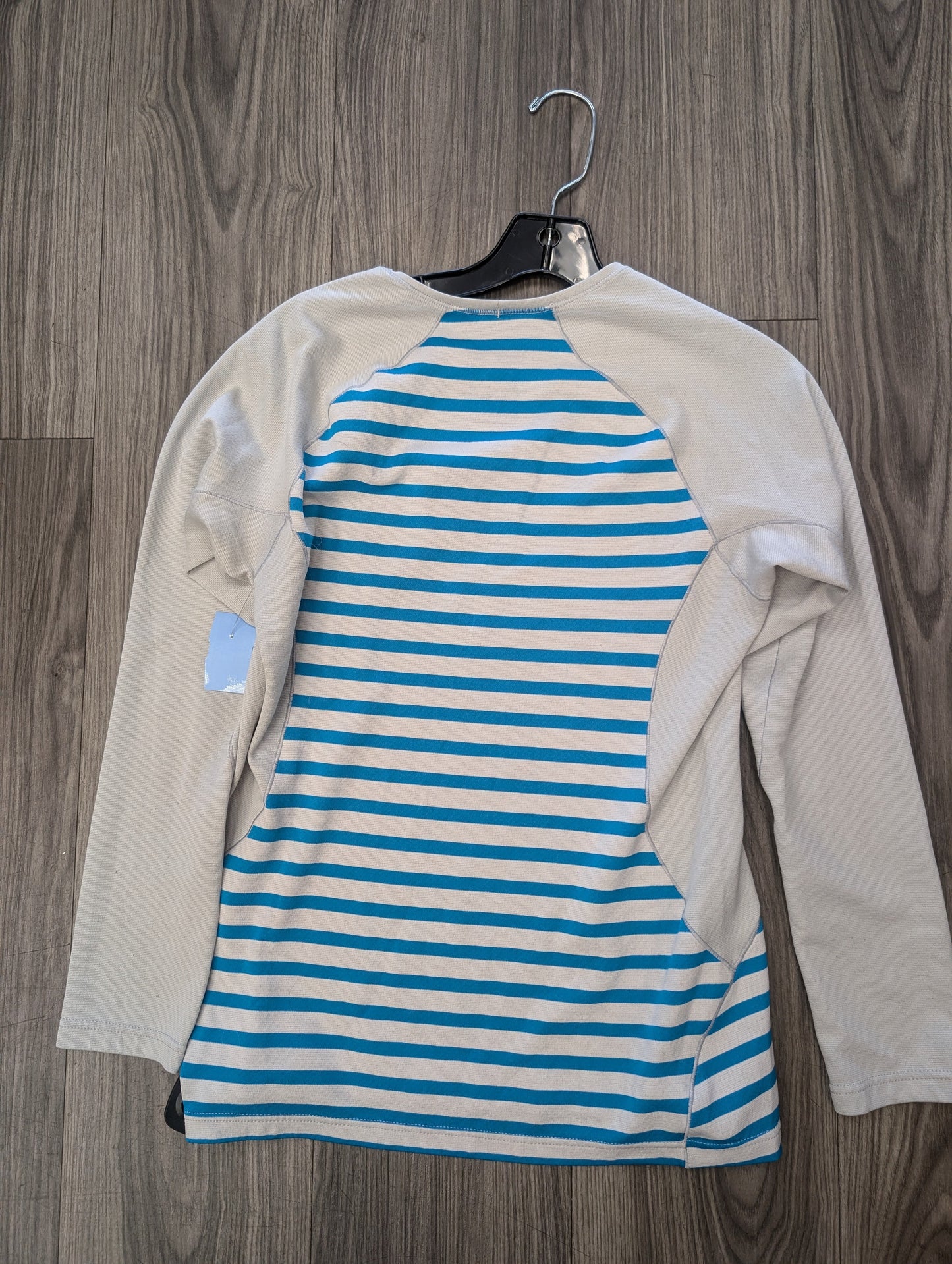 Athletic Top Long Sleeve Crewneck By Patagonia In Blue & Grey, Size: S