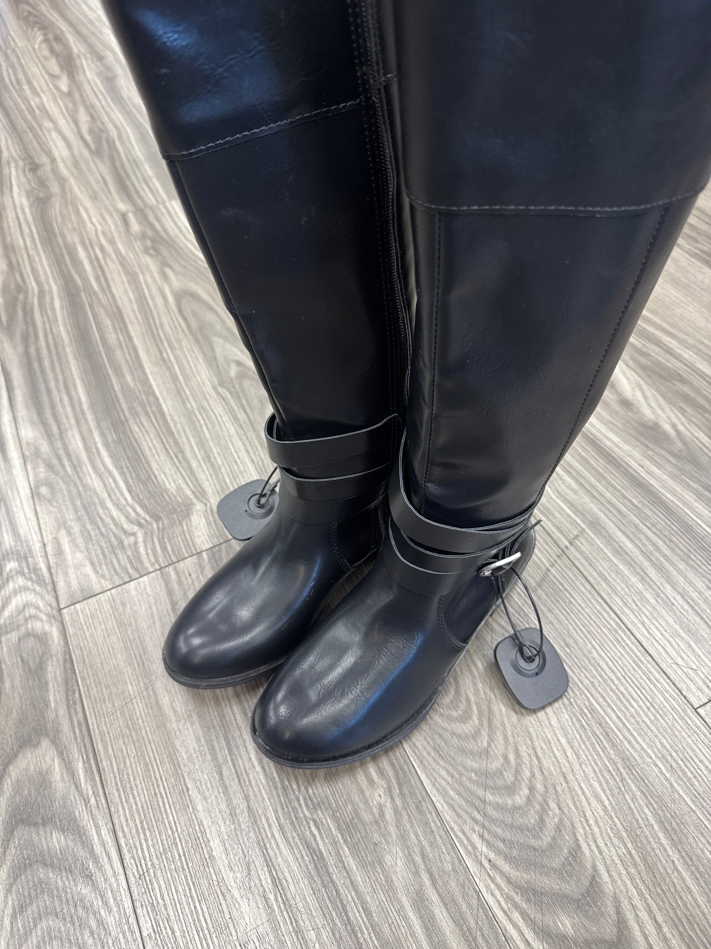 Boots Mid-calf Flats By St Johns Bay In Black, Size: 6