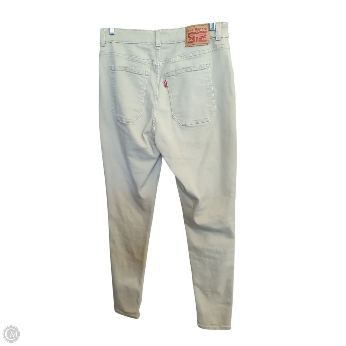 Jeans Skinny By Levis In Beige, Size: 10