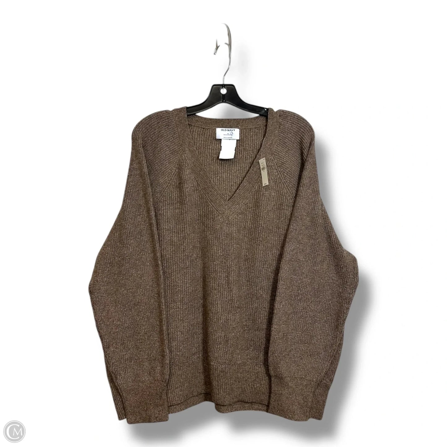 Sweater By Old Navy In Brown, Size: 2x