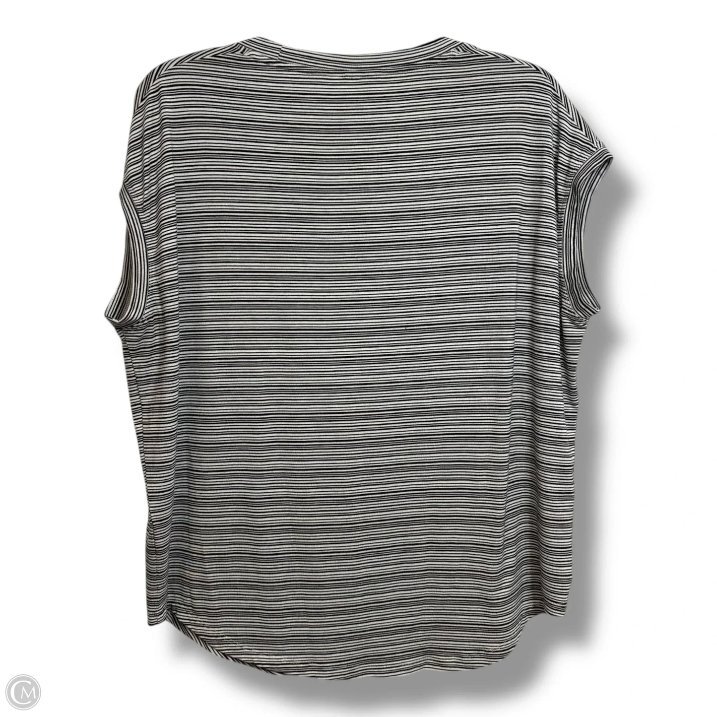Top Short Sleeve Basic By Athleta In Striped Pattern, Size: Lp