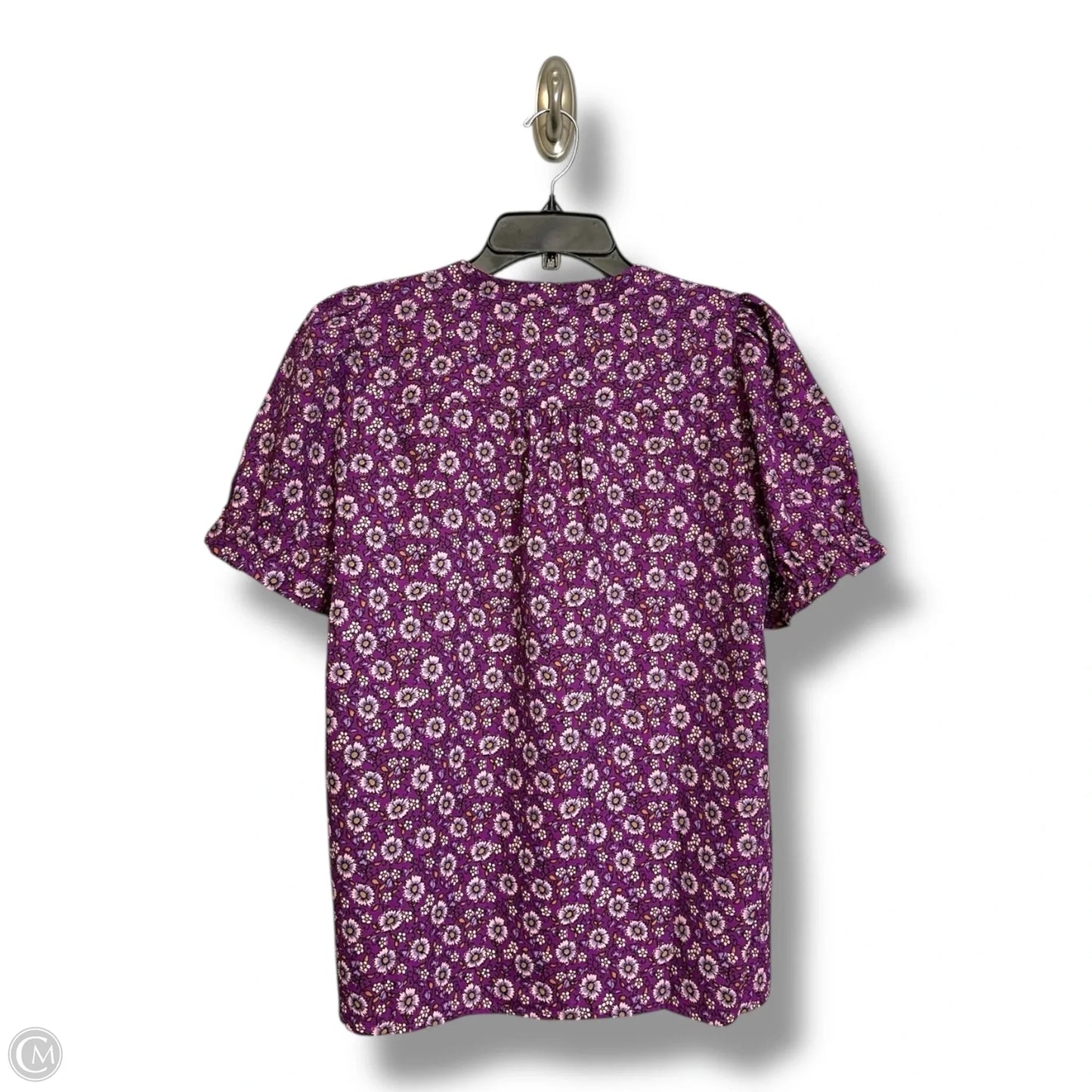 Top Short Sleeve By J. Crew In Purple, Size: S
