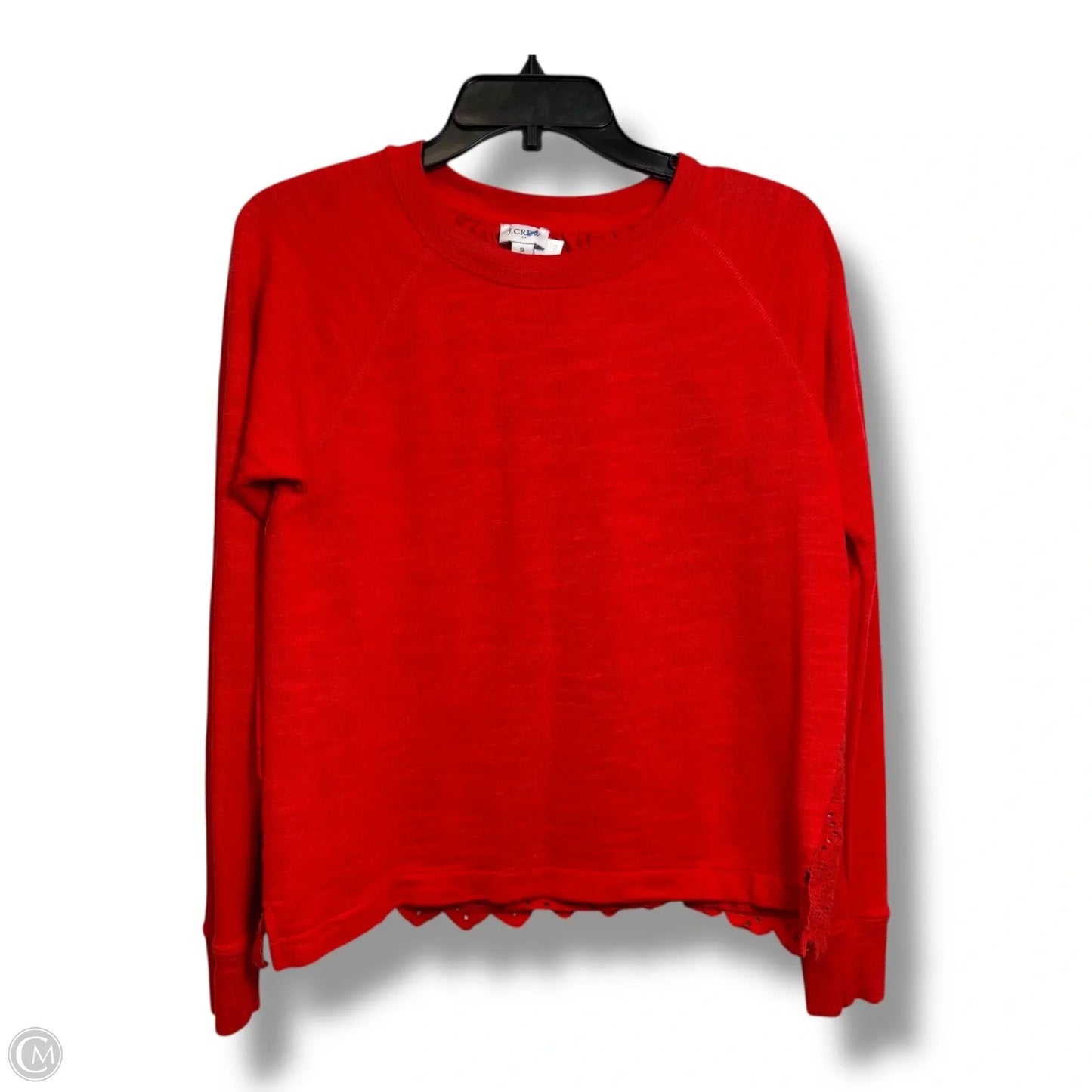 Top Long Sleeve By J. Crew In Red, Size: S