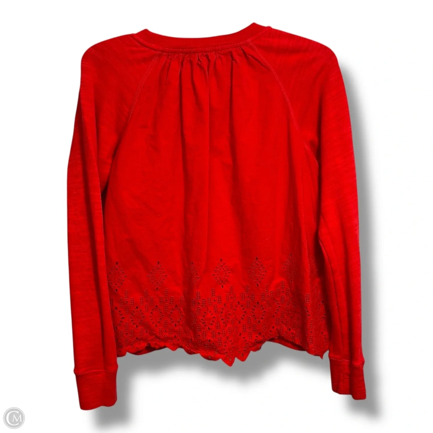 Top Long Sleeve By J. Crew In Red, Size: S