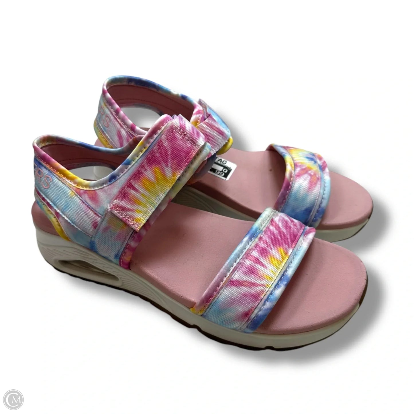 Sandals Flip Flops By Skechers In Tie Dye Print, Size: 9