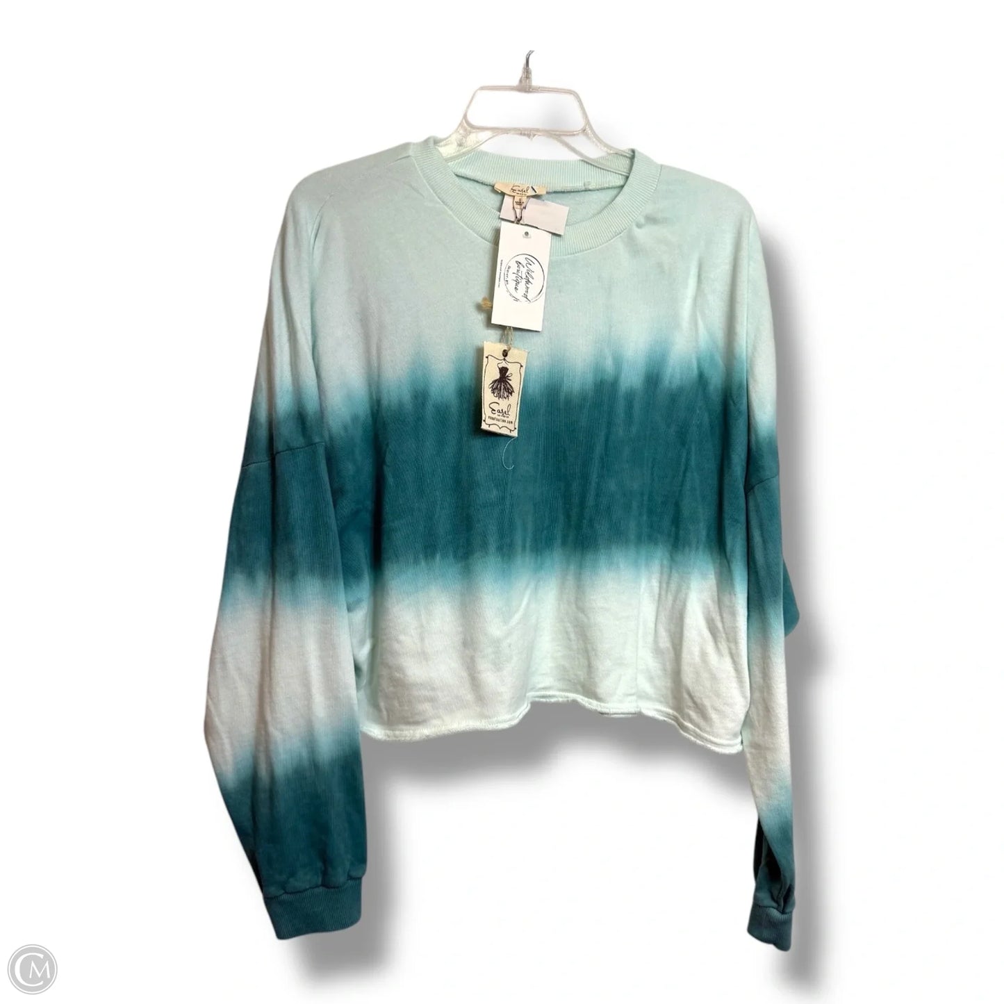 Top Long Sleeve Basic By Easel In Tie Dye Print, Size: S