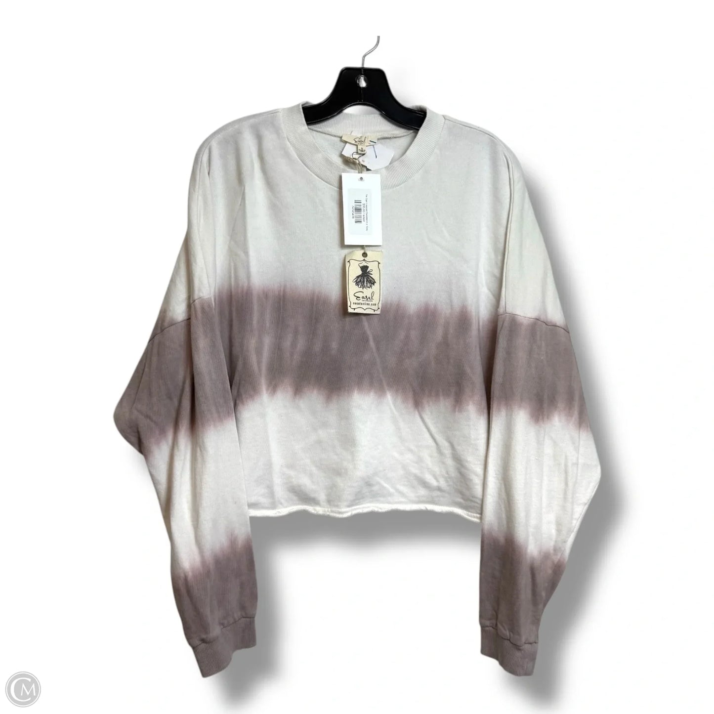 Top Long Sleeve Basic By Easel In Tie Dye Print, Size: S
