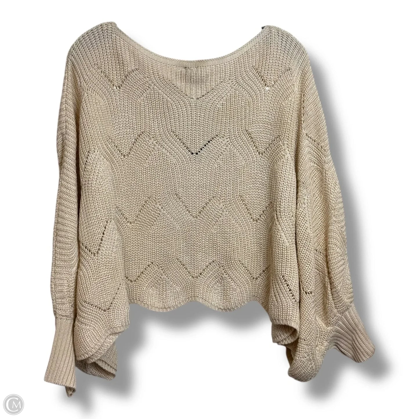 Sweater By Clothes Mentor In Ivory, Size: Xs