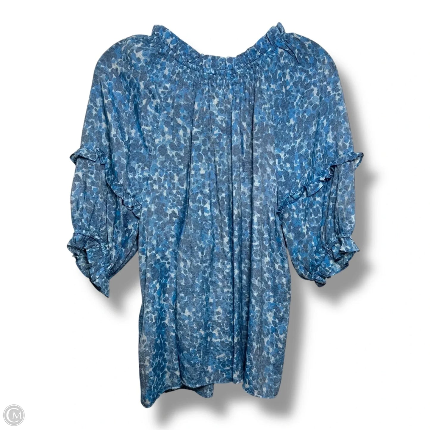 Top Short Sleeve By Nanette By Nanette Lepore In Blue, Size: M
