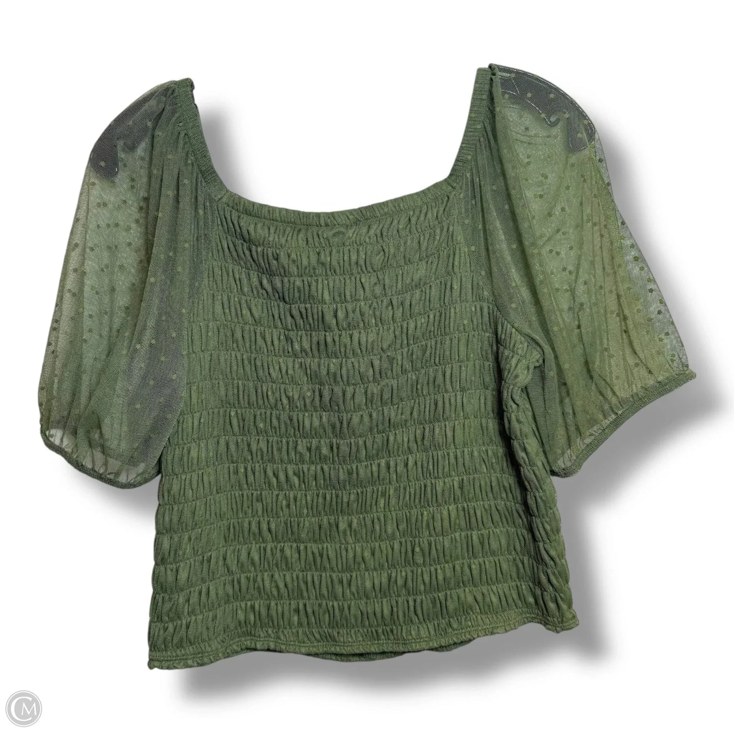 Top Short Sleeve By Torrid In Green, Size: M