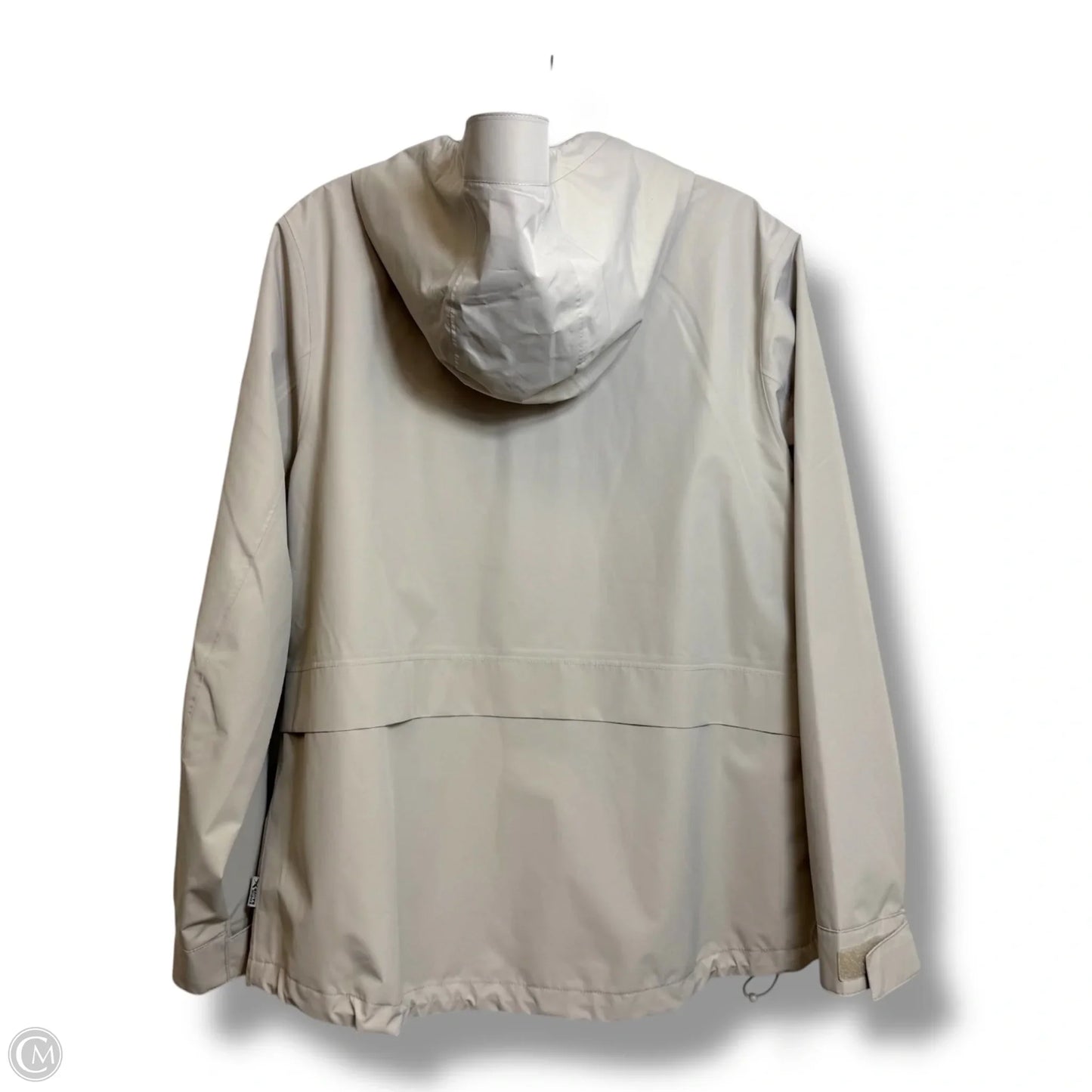 Coat Raincoat By Eddie Bauer In Tan, Size: L