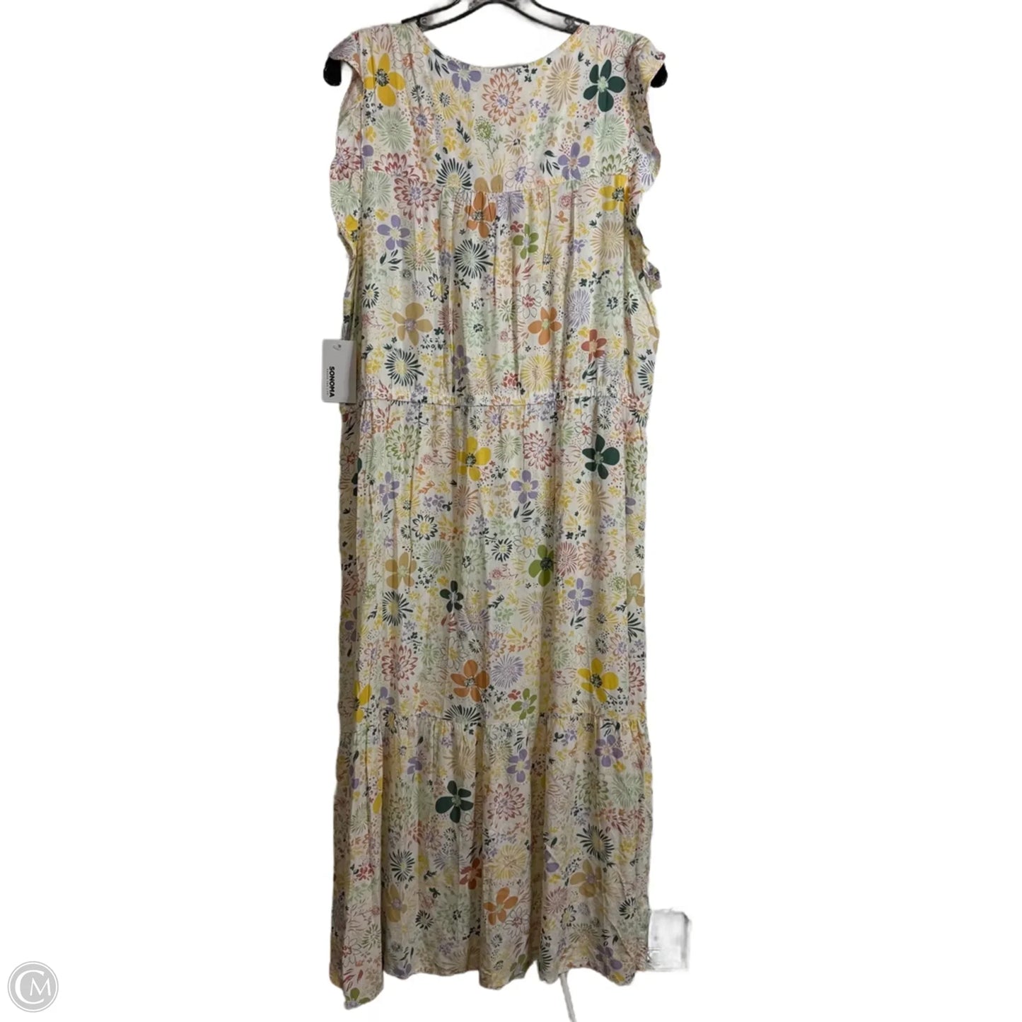 Dress Casual Maxi By Sonoma In Floral Print, Size: Xxl