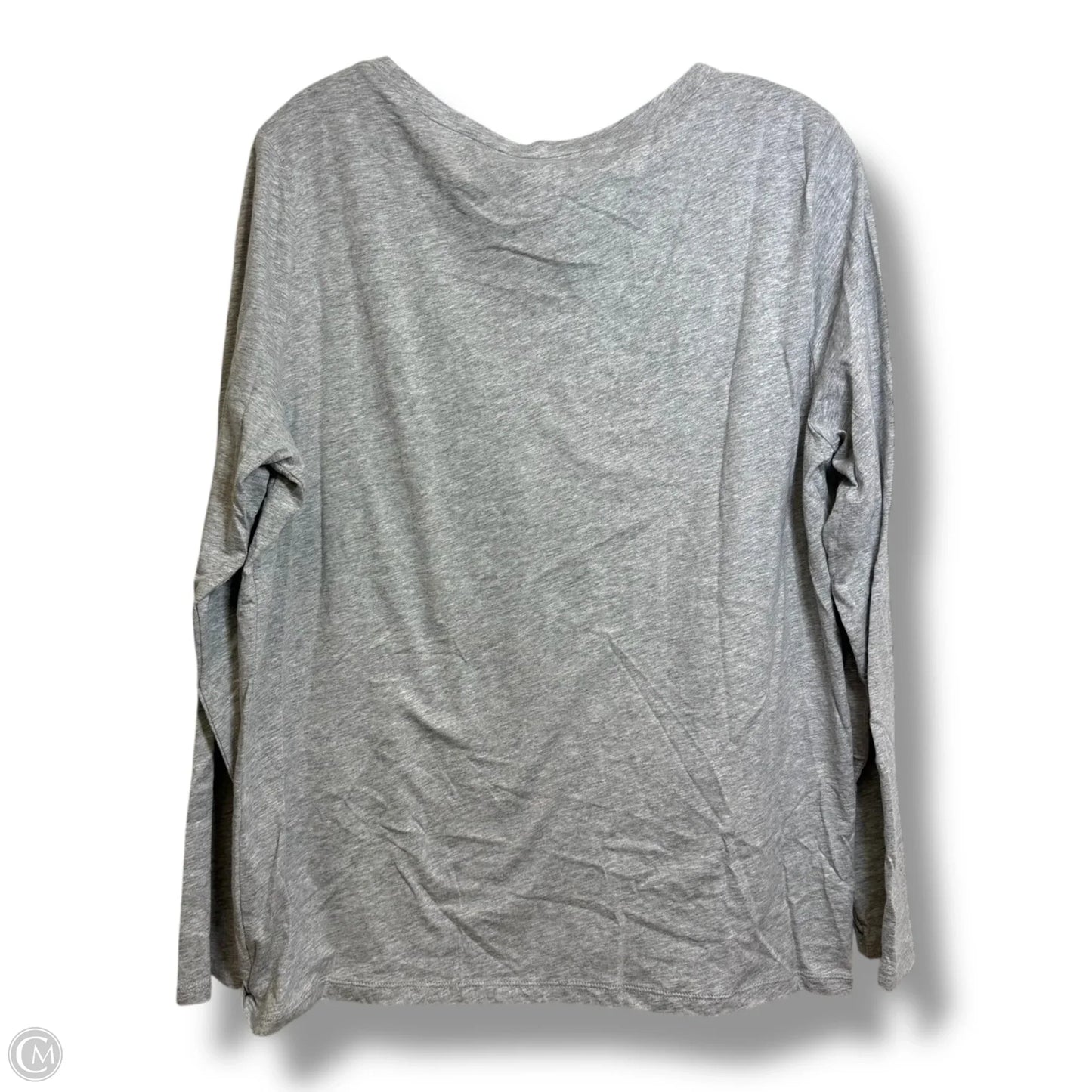 Top Long Sleeve Basic By Loft In Grey, Size: Xl