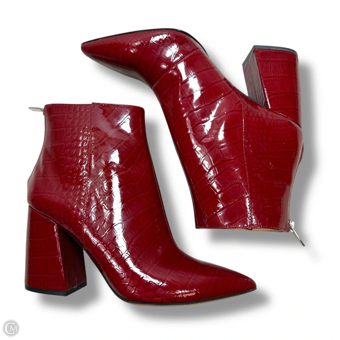 Boots Ankle Heels By Vince Camuto In Red, Size: 8.5