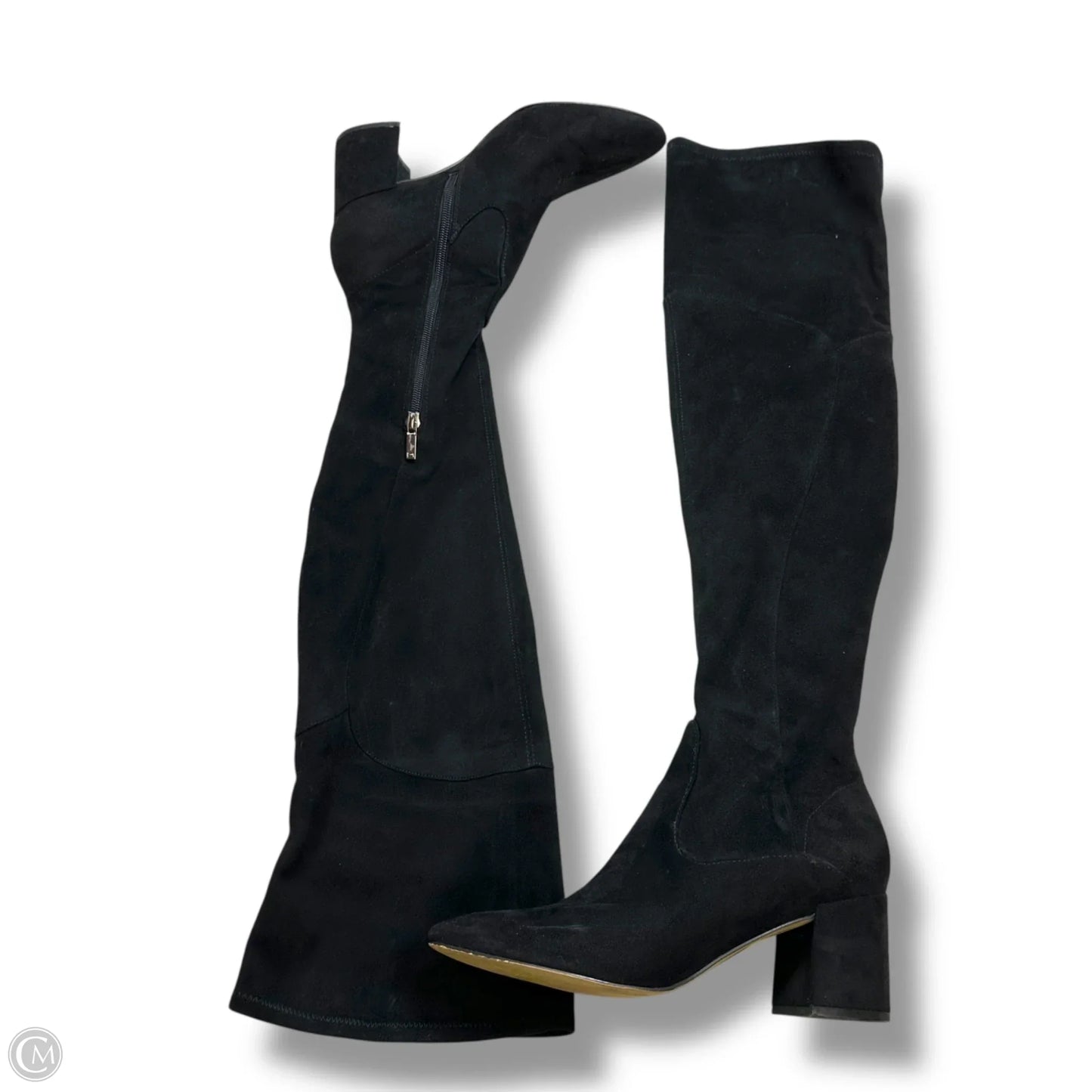 Boots Knee Heels By Marc Fisher In Black, Size: 8.5