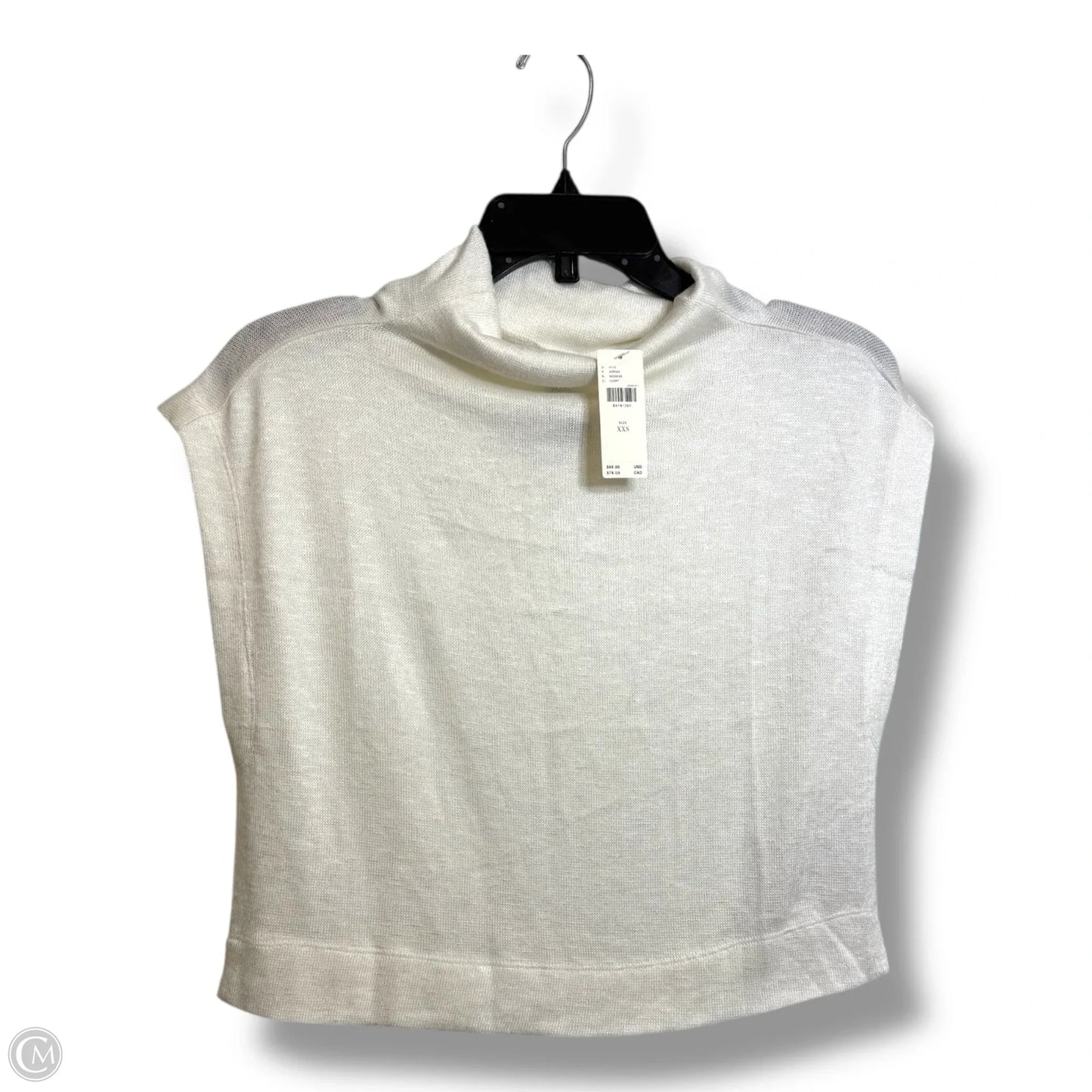 Top Short Sleeve By Anthropologie In Cream, Size: Xxs