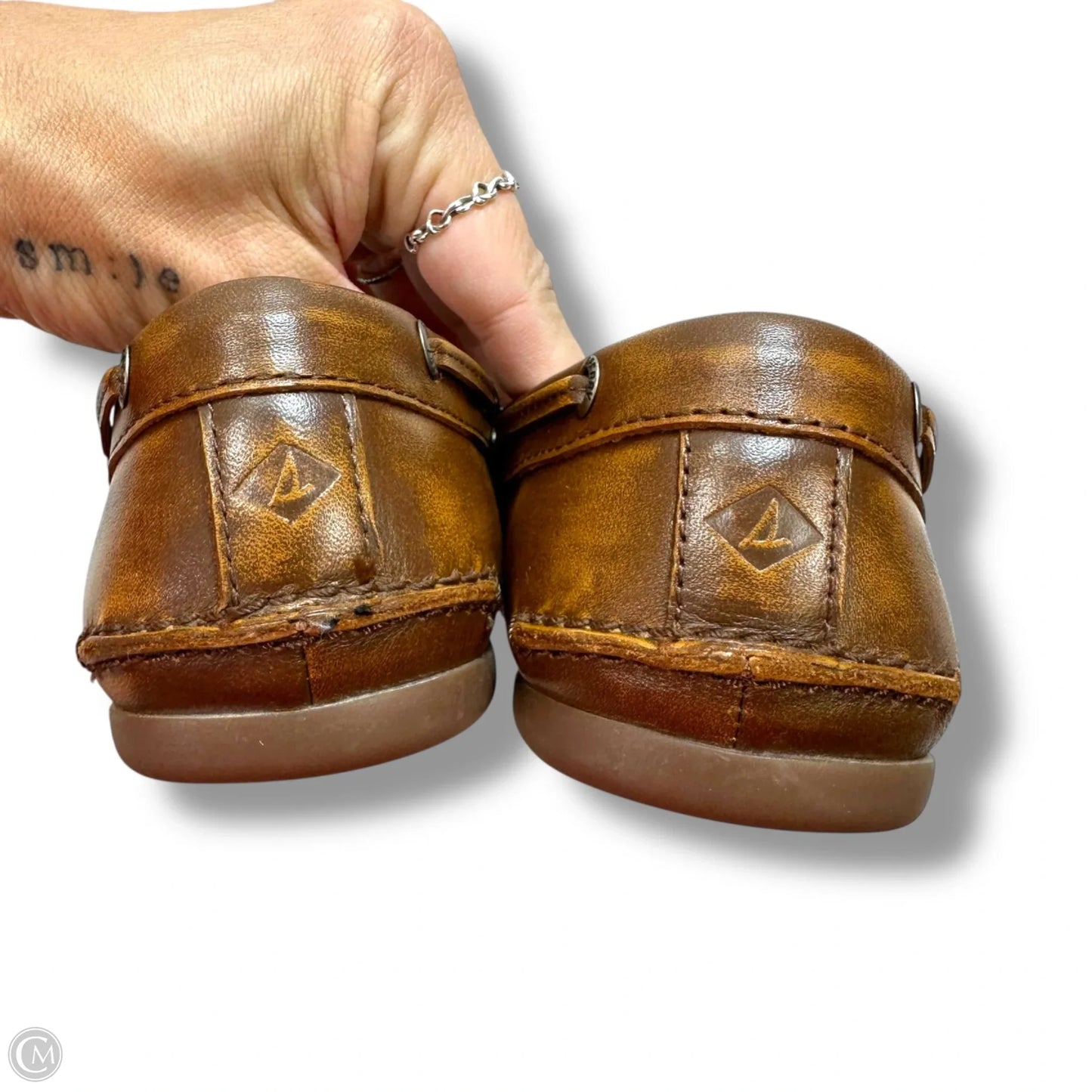 Sperry x Aritzia AO Boat Shoe - Smooth Leather By Sperry In Brown, Size: 5